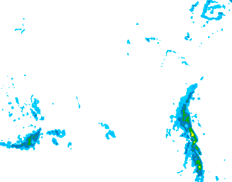GDPS precipitation 114 hour forecast chart for Canada based on 2025/12/15 0000Z data