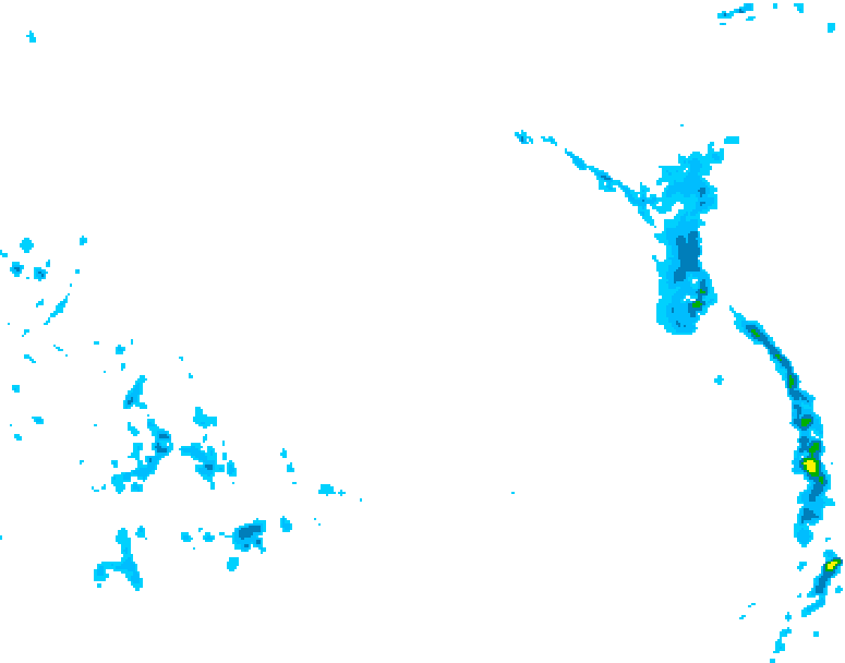 GDPS precipitation 132 hour forecast chart for Canada based on 2025/12/15 0000Z data