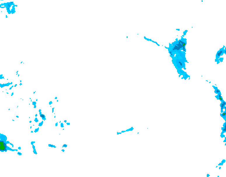 GDPS precipitation 138 hour forecast chart for Canada based on 2025/12/15 0000Z data