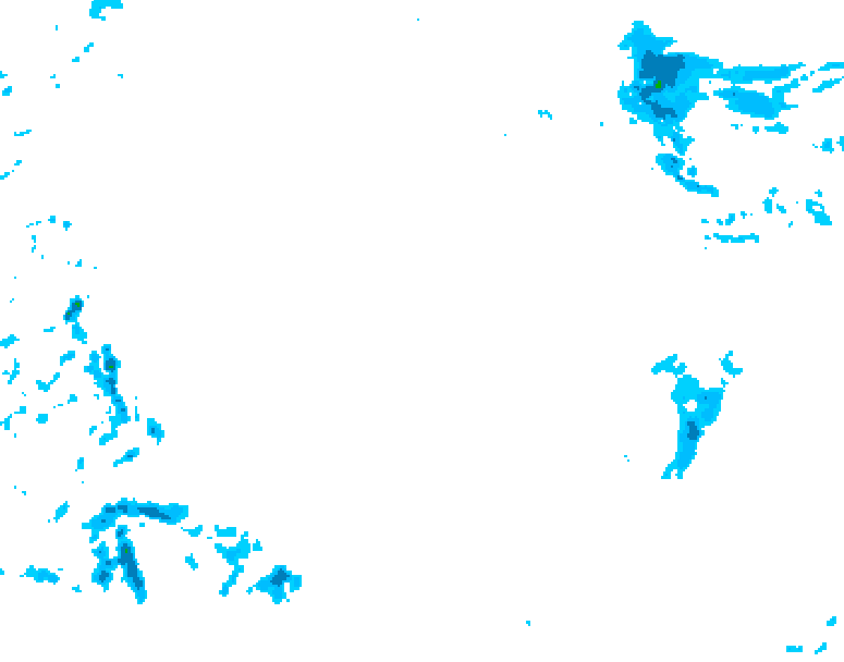 GDPS precipitation 162 hour forecast chart for Canada based on 2025/12/15 0000Z data