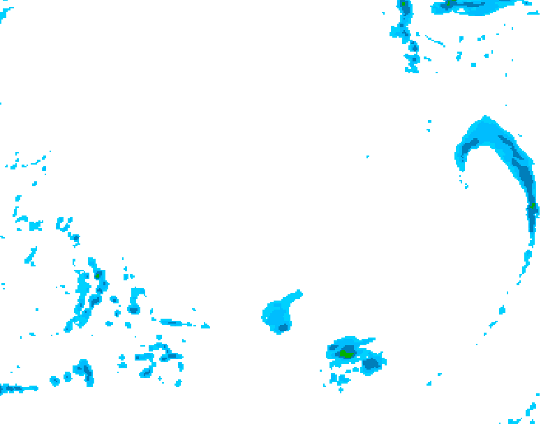 GDPS precipitation 186 hour forecast chart for Canada based on 2025/12/15 0000Z data