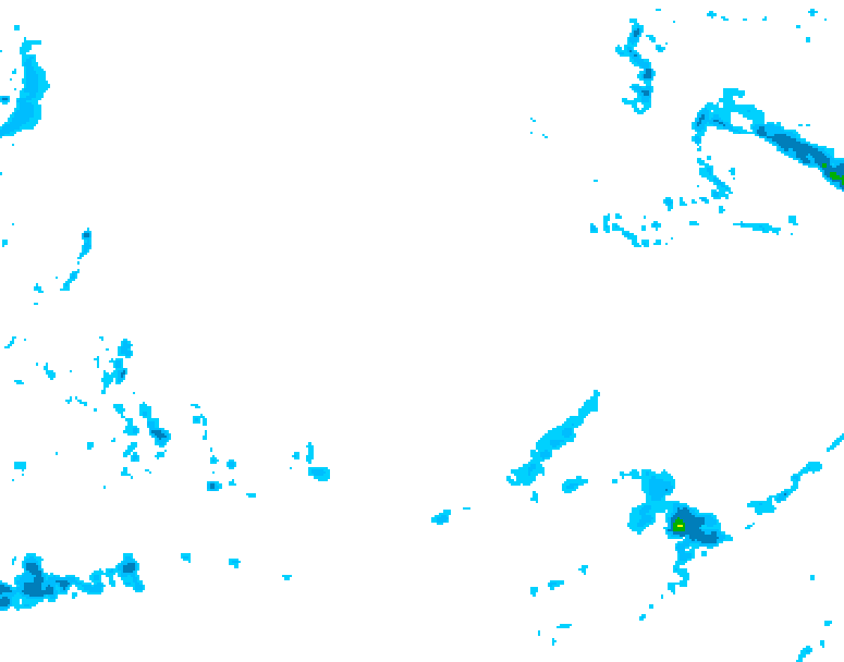GDPS precipitation 198 hour forecast chart for Canada based on 2025/12/15 0000Z data