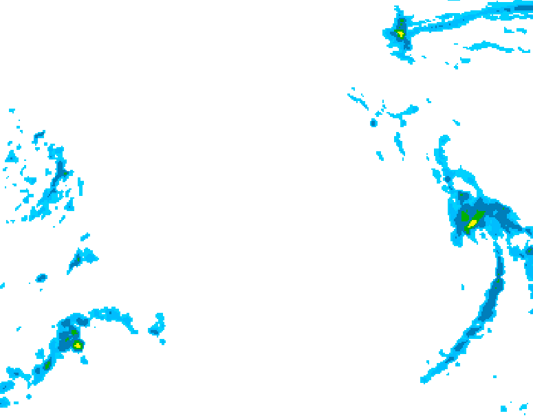 GDPS precipitation 222 hour forecast chart for Canada based on 2025/12/15 0000Z data