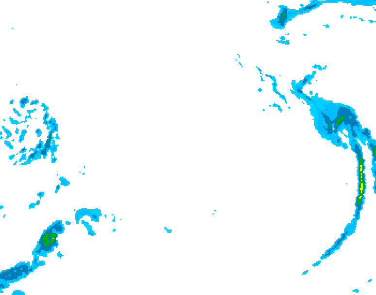 GDPS precipitation 228 hour forecast chart for Canada based on 2025/12/15 0000Z data