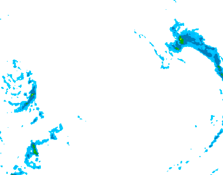 GDPS precipitation 240 hour forecast chart for Canada based on 2025/12/15 0000Z data