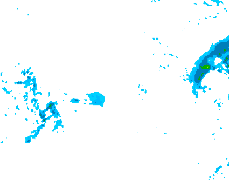 GDPS precipitation 012 hour forecast chart for Canada based on 2025/12/15 1200Z data