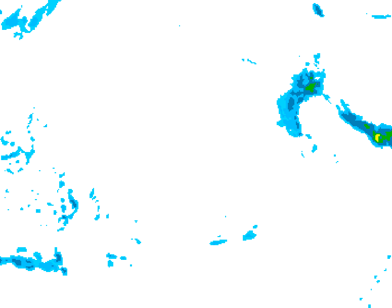 GDPS precipitation 132 hour forecast chart for Canada based on 2025/12/15 1200Z data