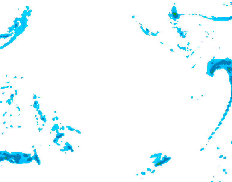 GDPS precipitation 174 hour forecast chart for Canada based on 2025/12/15 1200Z data