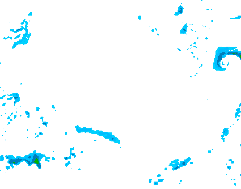 GDPS precipitation 180 hour forecast chart for Canada based on 2025/12/15 1200Z data