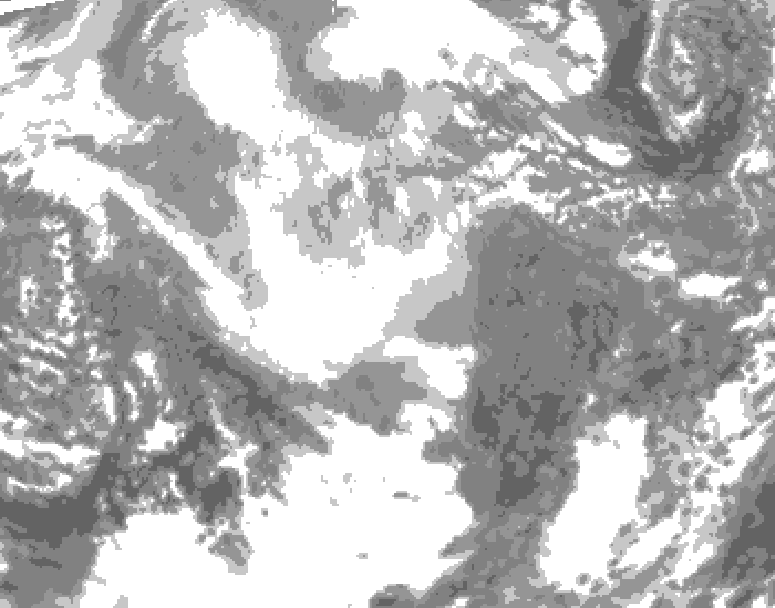 GDPS total cloud 060 hour forecast chart for Canada based on 2025/12/15 0000Z data