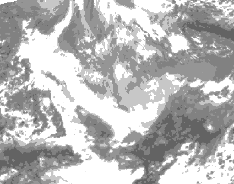 GDPS total cloud 204 hour forecast chart for Canada based on 2025/12/15 0000Z data