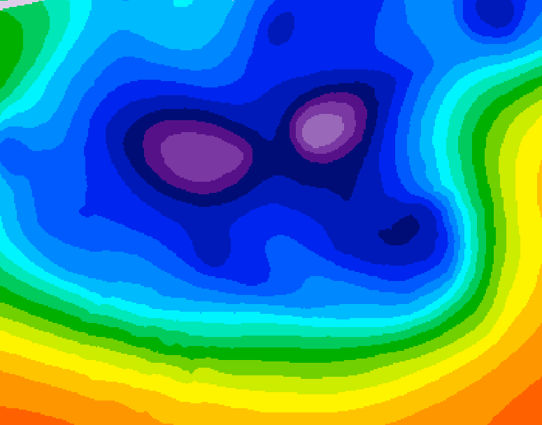 GDPS 500 millibar geopotential height 108 hour forecast chart for Canada based on 2025/12/16 0000Z data