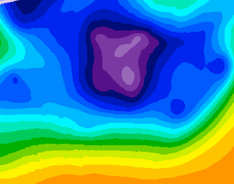 GDPS 500 millibar geopotential height 168 hour forecast chart for Canada based on 2025/12/16 0000Z data