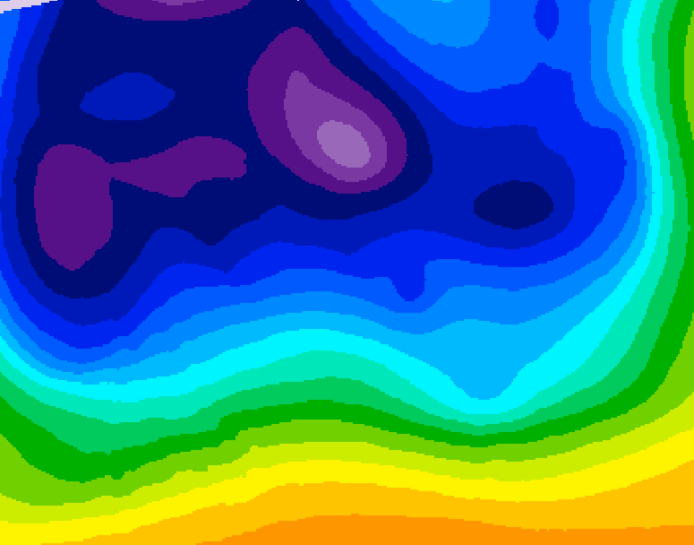 GDPS 500 millibar geopotential height 240 hour forecast chart for Canada based on 2025/12/16 0000Z data