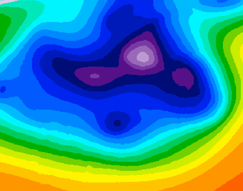 GDPS 500 millibar geopotential height 108 hour forecast chart for Canada based on 2025/12/16 1200Z data