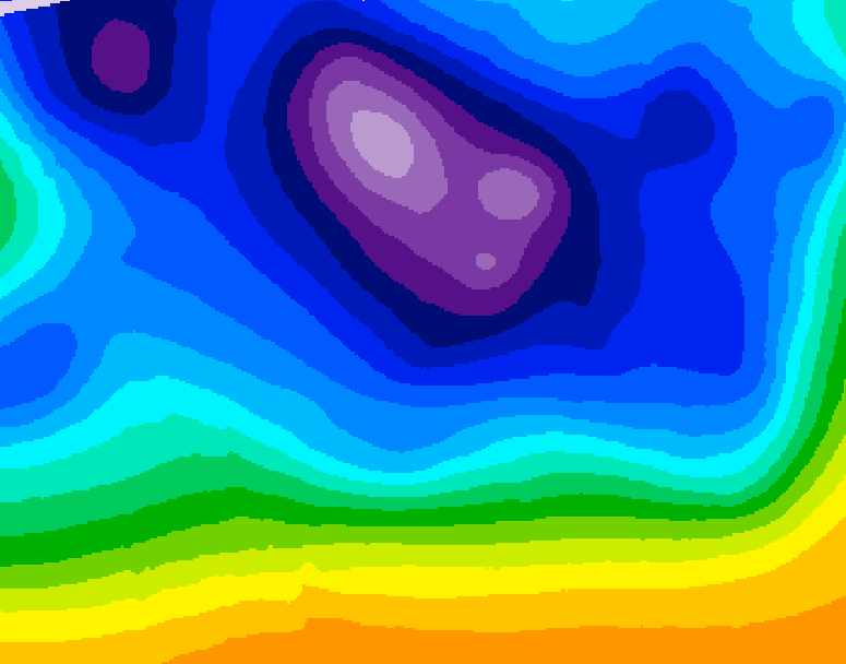 GDPS 500 millibar geopotential height 168 hour forecast chart for Canada based on 2025/12/16 1200Z data