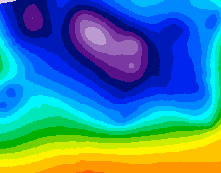 GDPS 500 millibar geopotential height 174 hour forecast chart for Canada based on 2025/12/16 1200Z data