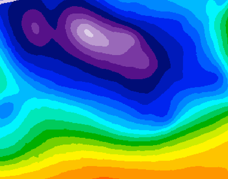GDPS 500 millibar geopotential height 186 hour forecast chart for Canada based on 2025/12/16 1200Z data