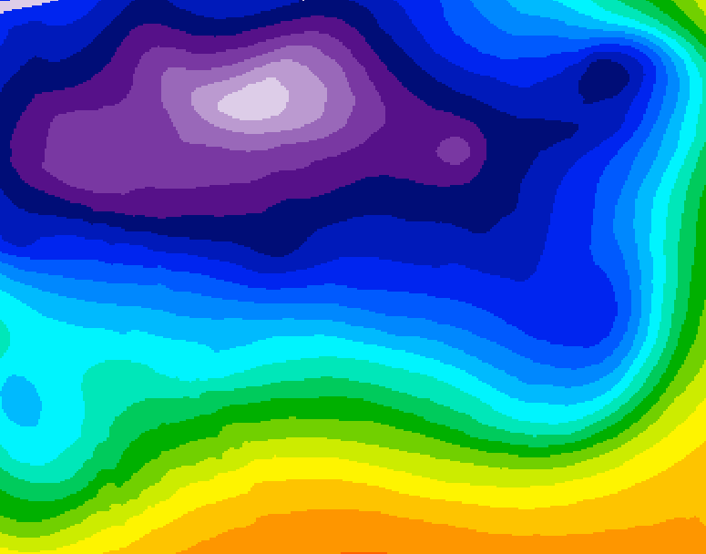 GDPS 500 millibar geopotential height 210 hour forecast chart for Canada based on 2025/12/16 1200Z data