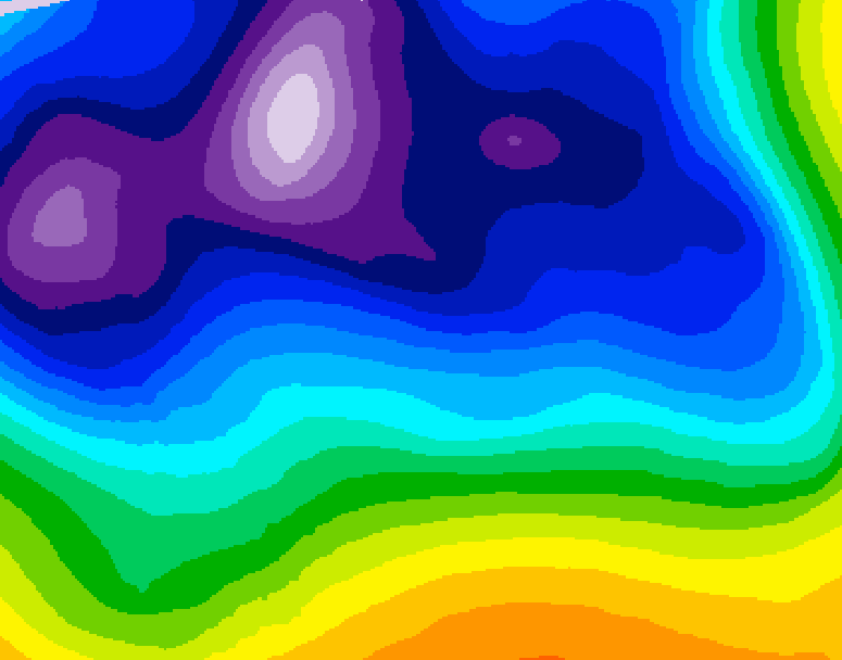 GDPS 500 millibar geopotential height 234 hour forecast chart for Canada based on 2025/12/16 1200Z data