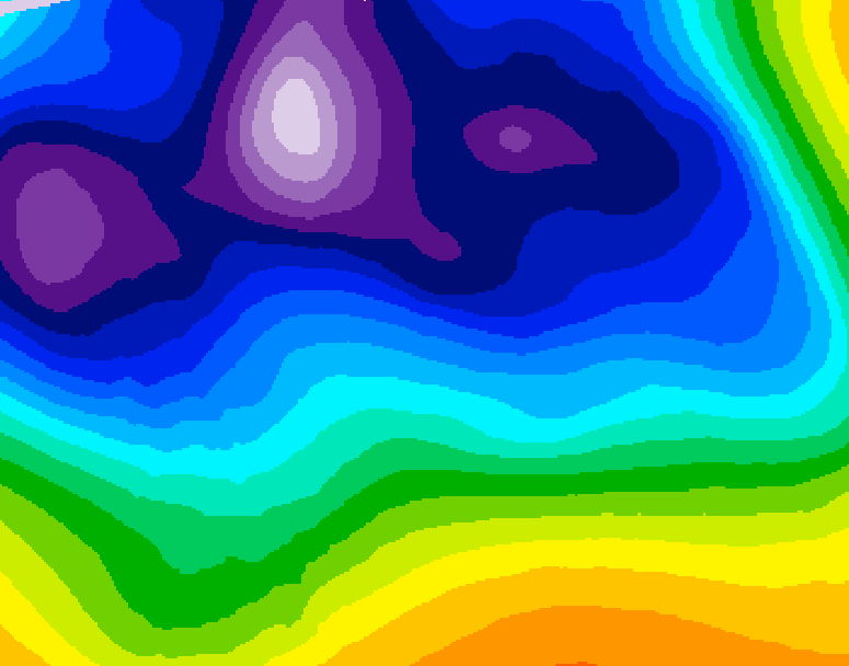 GDPS 500 millibar geopotential height 240 hour forecast chart for Canada based on 2025/12/16 1200Z data
