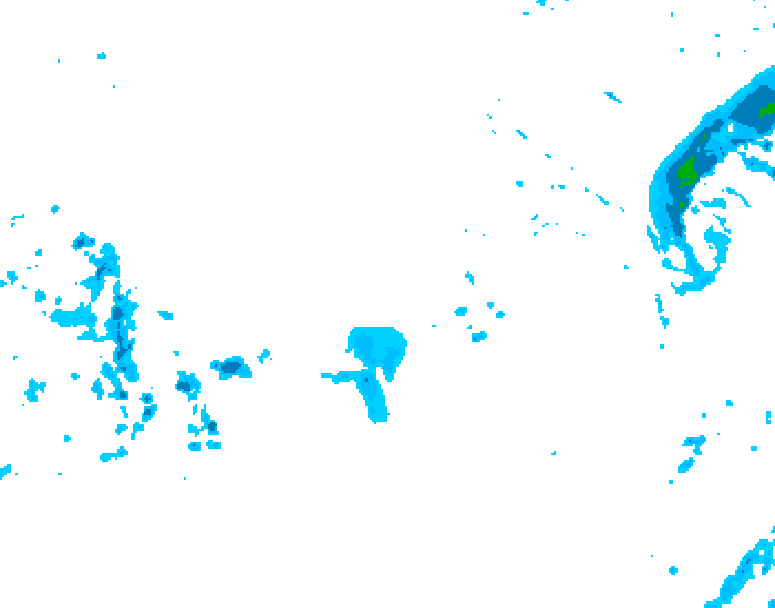 GDPS precipitation 006 hour forecast chart for Canada based on 2025/12/16 0000Z data