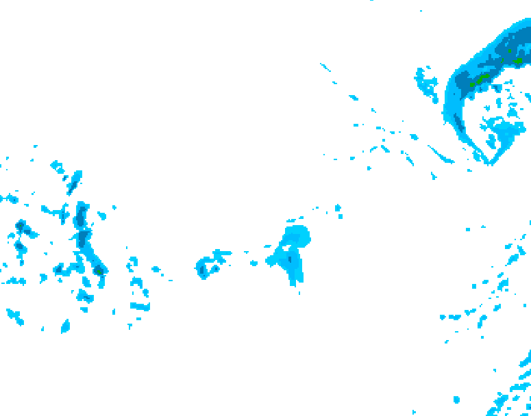 GDPS precipitation 012 hour forecast chart for Canada based on 2025/12/16 0000Z data