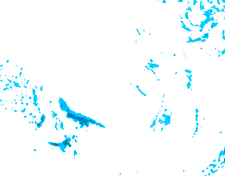 GDPS precipitation 042 hour forecast chart for Canada based on 2025/12/16 0000Z data