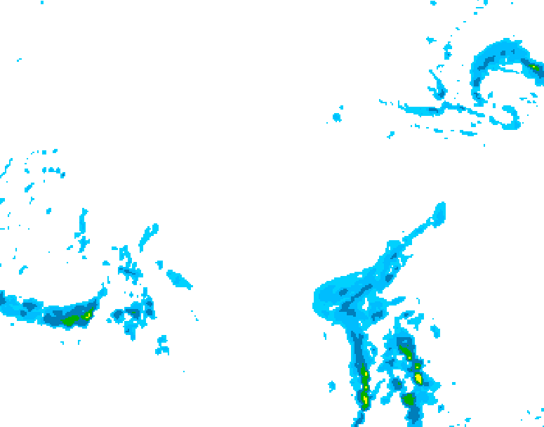 GDPS precipitation 078 hour forecast chart for Canada based on 2025/12/16 0000Z data
