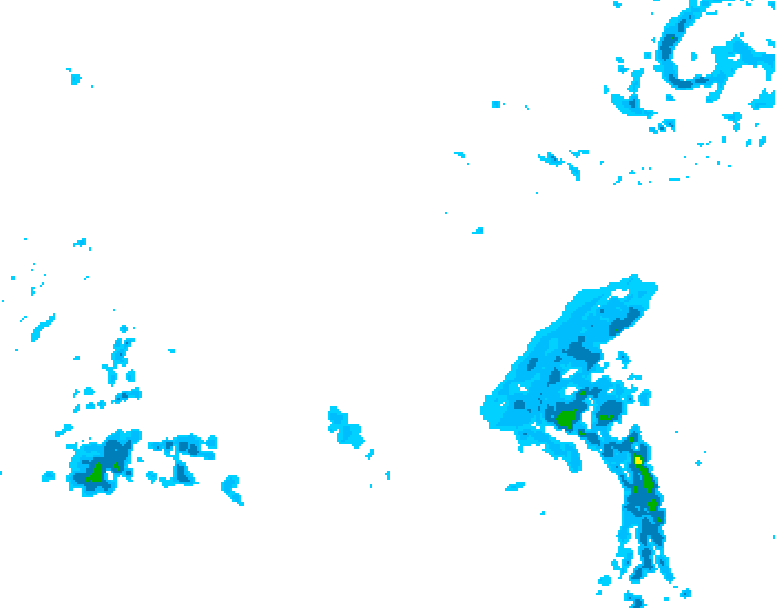 GDPS precipitation 090 hour forecast chart for Canada based on 2025/12/16 0000Z data