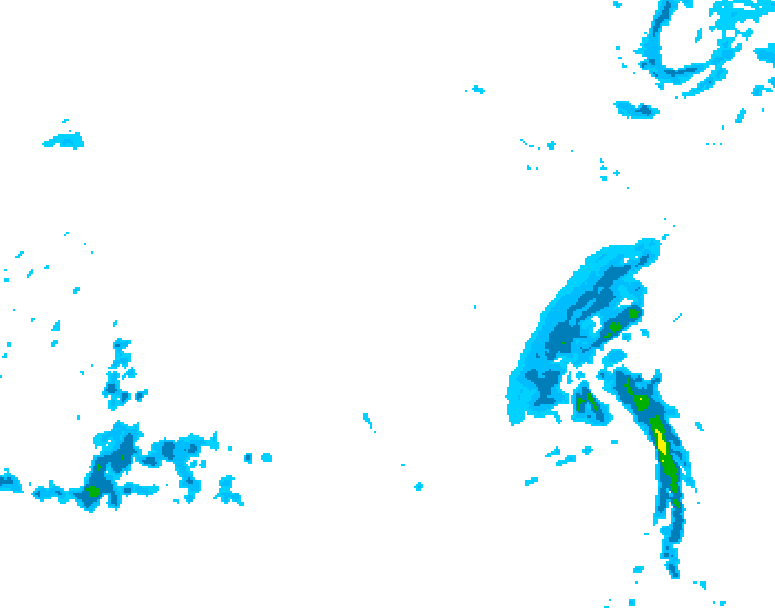 GDPS precipitation 096 hour forecast chart for Canada based on 2025/12/16 0000Z data