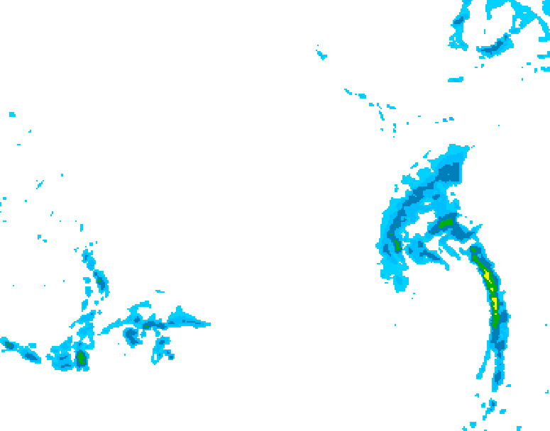 GDPS precipitation 102 hour forecast chart for Canada based on 2025/12/16 0000Z data