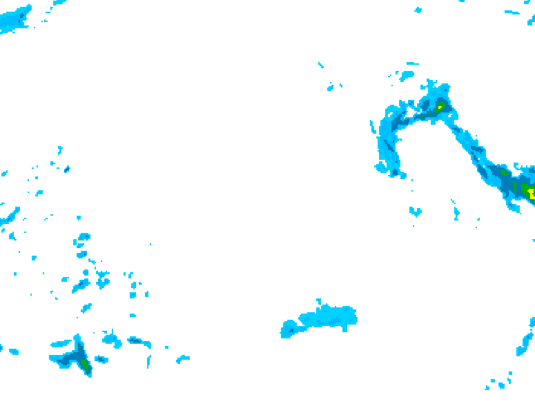 GDPS precipitation 120 hour forecast chart for Canada based on 2025/12/16 0000Z data
