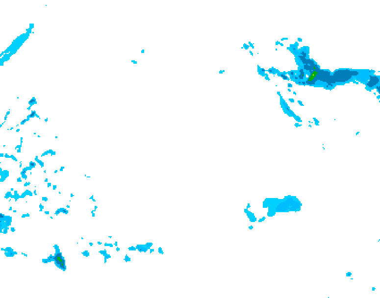 GDPS precipitation 132 hour forecast chart for Canada based on 2025/12/16 0000Z data