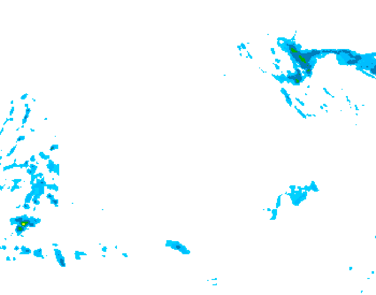 GDPS precipitation 138 hour forecast chart for Canada based on 2025/12/16 0000Z data