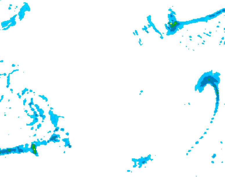 GDPS precipitation 156 hour forecast chart for Canada based on 2025/12/16 0000Z data