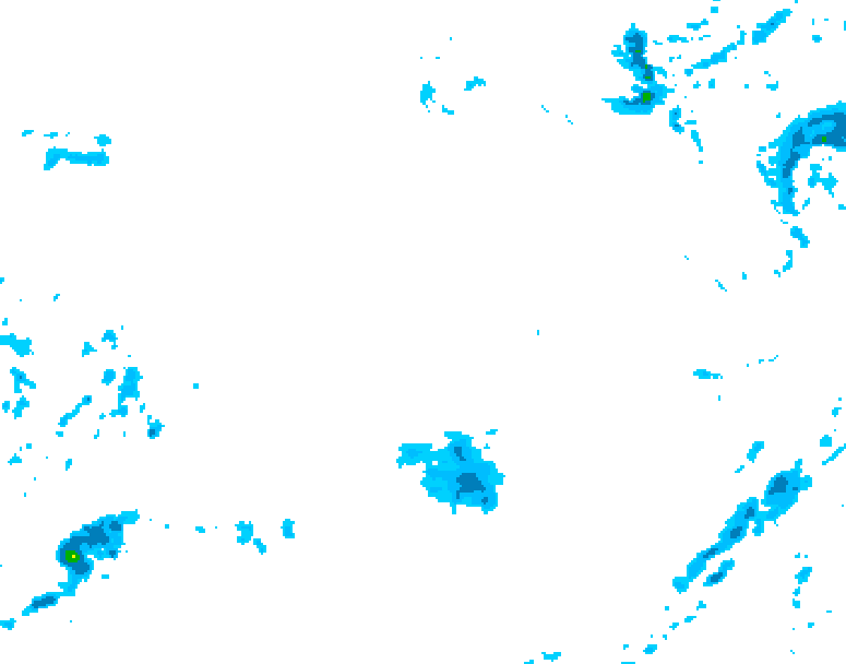 GDPS precipitation 174 hour forecast chart for Canada based on 2025/12/16 0000Z data