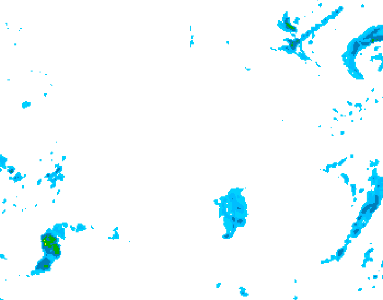 GDPS precipitation 180 hour forecast chart for Canada based on 2025/12/16 0000Z data