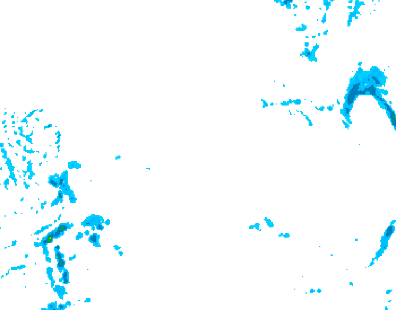 GDPS precipitation 234 hour forecast chart for Canada based on 2025/12/16 0000Z data