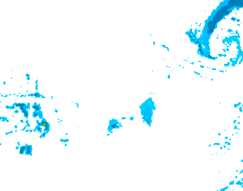 GDPS precipitation 006 hour forecast chart for Canada based on 2025/12/16 1200Z data