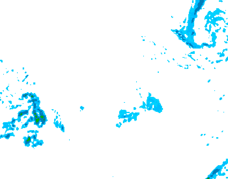 GDPS precipitation 012 hour forecast chart for Canada based on 2025/12/16 1200Z data