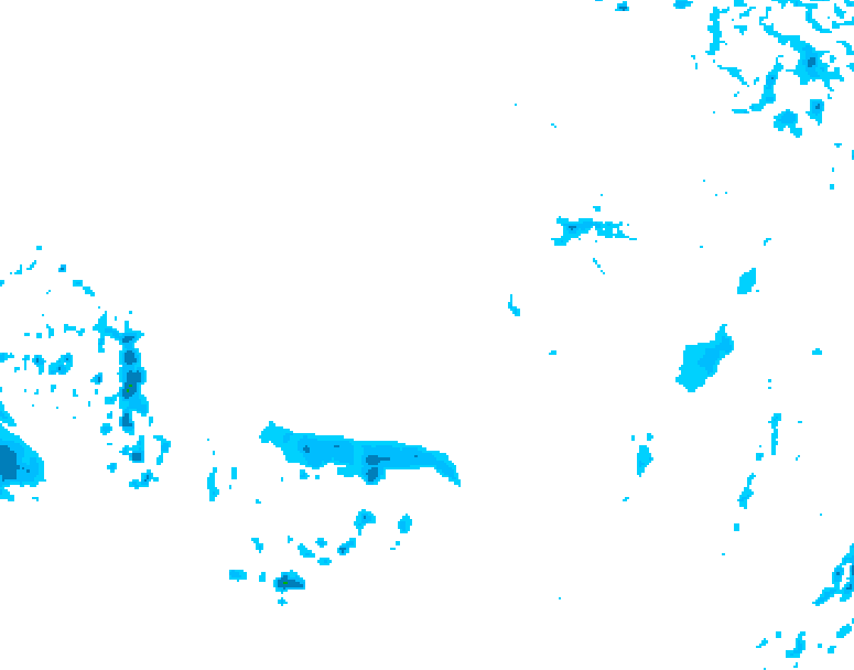 GDPS precipitation 036 hour forecast chart for Canada based on 2025/12/16 1200Z data