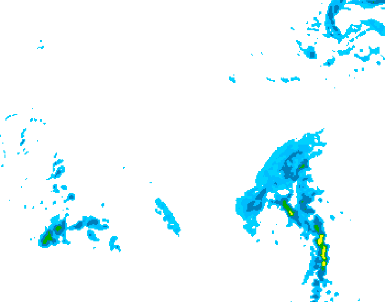 GDPS precipitation 078 hour forecast chart for Canada based on 2025/12/16 1200Z data