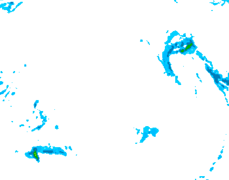 GDPS precipitation 108 hour forecast chart for Canada based on 2025/12/16 1200Z data