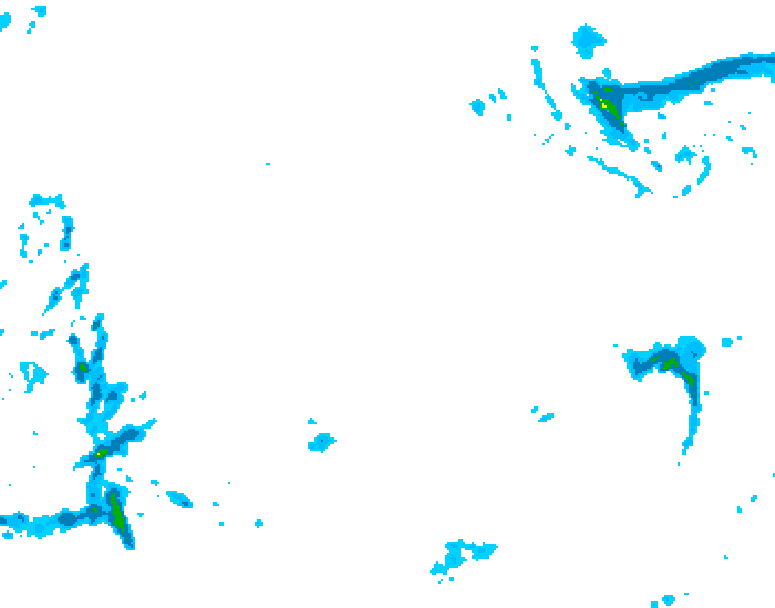 GDPS precipitation 132 hour forecast chart for Canada based on 2025/12/16 1200Z data