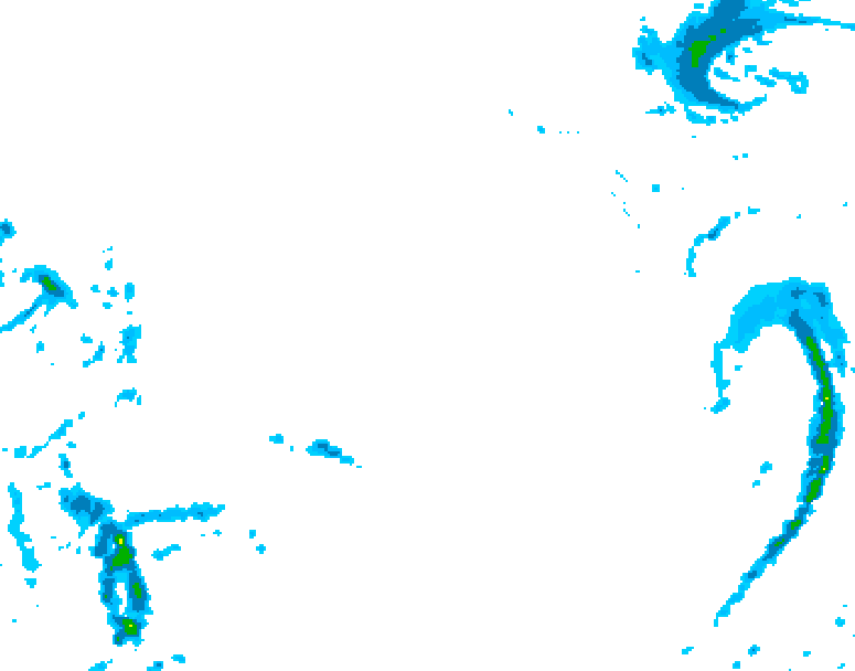 GDPS precipitation 210 hour forecast chart for Canada based on 2025/12/16 1200Z data
