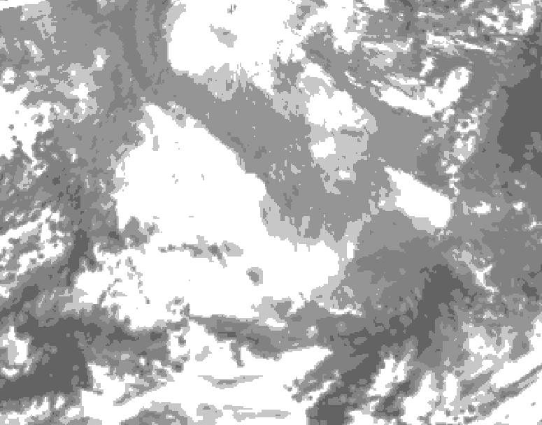 GDPS total cloud 186 hour forecast chart for Canada based on 2025/12/16 1200Z data