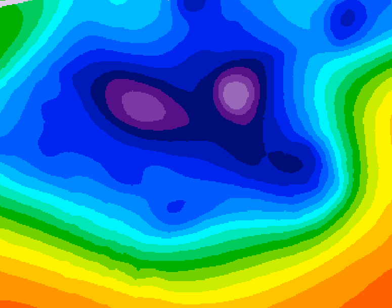 GDPS 500 millibar geopotential height 084 hour forecast chart for Canada based on 2025/12/17 0000Z data