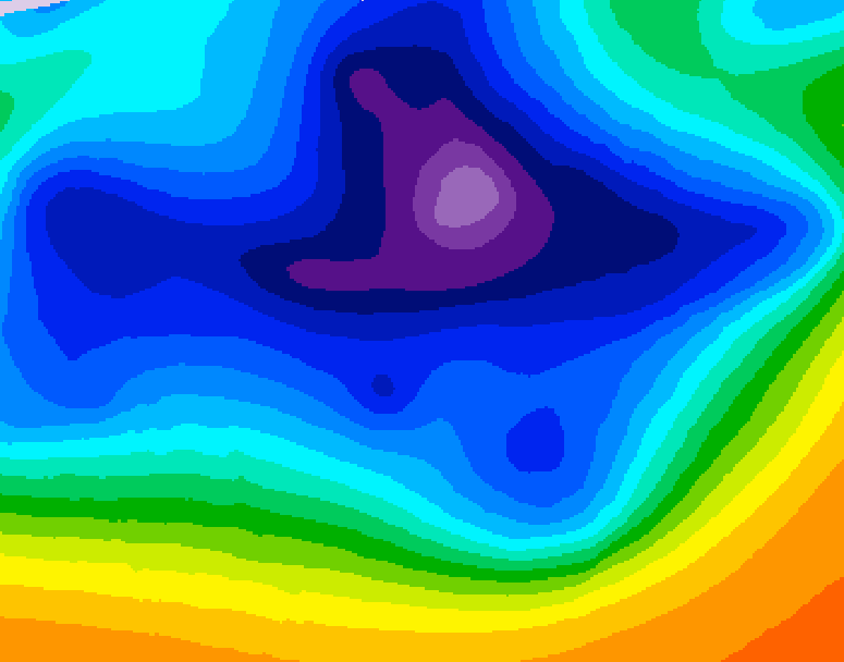GDPS 500 millibar geopotential height 108 hour forecast chart for Canada based on 2025/12/17 0000Z data