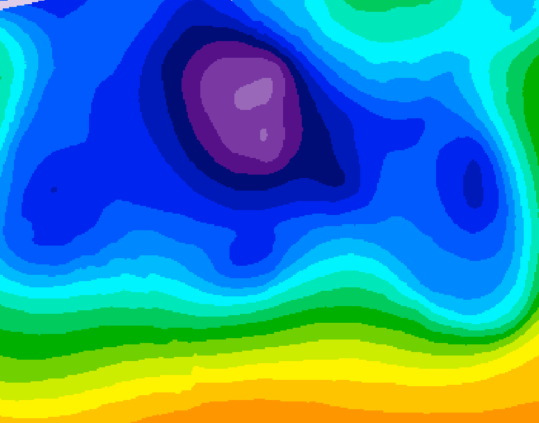 GDPS 500 millibar geopotential height 150 hour forecast chart for Canada based on 2025/12/17 0000Z data